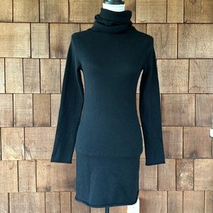 Aqua Black Long Sleeve Dress